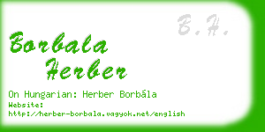 borbala herber business card